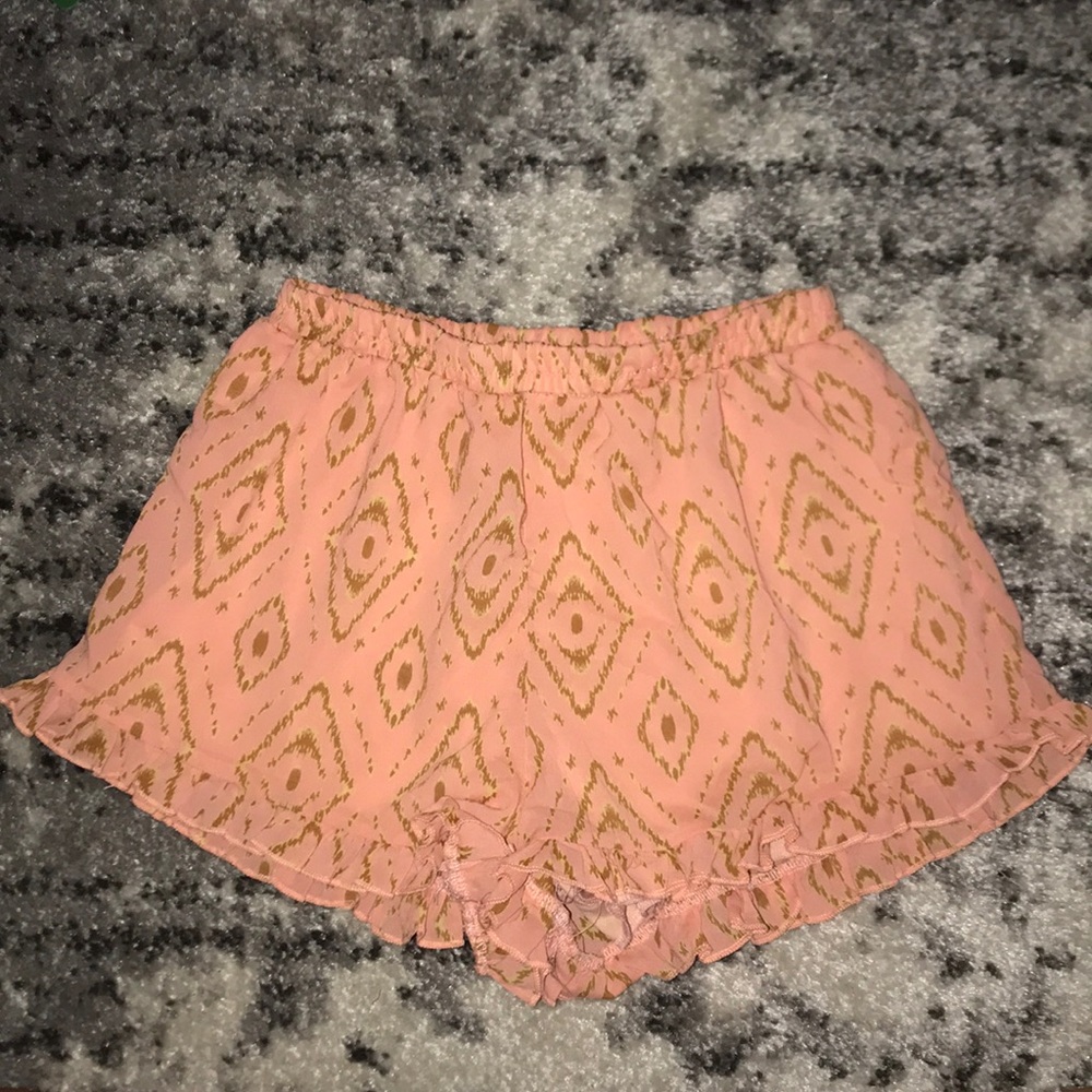 Pink and gold shorts